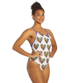 Sporti X Tyler Wallach Limited Edition Heart Face Tie Back One Piece Swimsuit 12 Sporti X Tyler Wallach Limited Edition Heart Face Tie Back One Piece Swimsuit -Swimming Equipment 7242999529640 white 5a