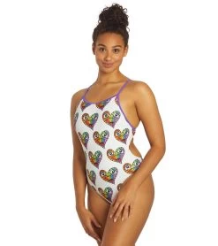 Sporti X Tyler Wallach Limited Edition Heart Face Tie Back One Piece Swimsuit 15 Sporti X Tyler Wallach Limited Edition Heart Face Tie Back One Piece Swimsuit -Swimming Equipment 7242999529640 white 8a