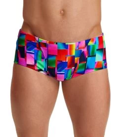 Funky Trunks Men's Patch Panels Classic Trunk Square Leg Swimsuit