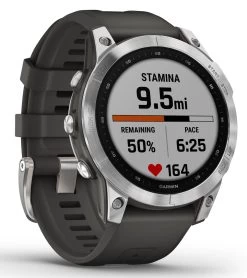 Garmin Fenix 7 Silver/Graphite Band 12 Garmin Fenix 7 Silver/Graphite Band -Swimming Equipment 7289505054888 silvergraphite 3a