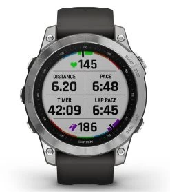 Garmin Fenix 7 Silver/Graphite Band 17 Garmin Fenix 7 Silver/Graphite Band -Swimming Equipment 7289505054888 silvergraphite 8a