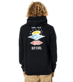 Rip Curl Men's Search Icon Hoodie -Swimming Equipment 7319672258728 black 3a
