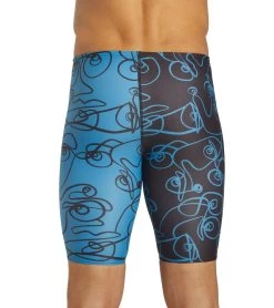 Sporti X ALILscribble Limited Edition Divide Jammer Swimsuit 24 Sporti X ALILscribble Limited Edition Divide Jammer Swimsuit -Swimming Equipment 7326810636456 blueblack 12a