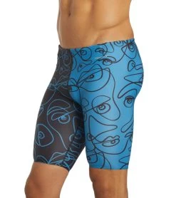 Sporti X ALILscribble Limited Edition Divide Jammer Swimsuit 25 Sporti X ALILscribble Limited Edition Divide Jammer Swimsuit -Swimming Equipment 7326810636456 blueblack 13a