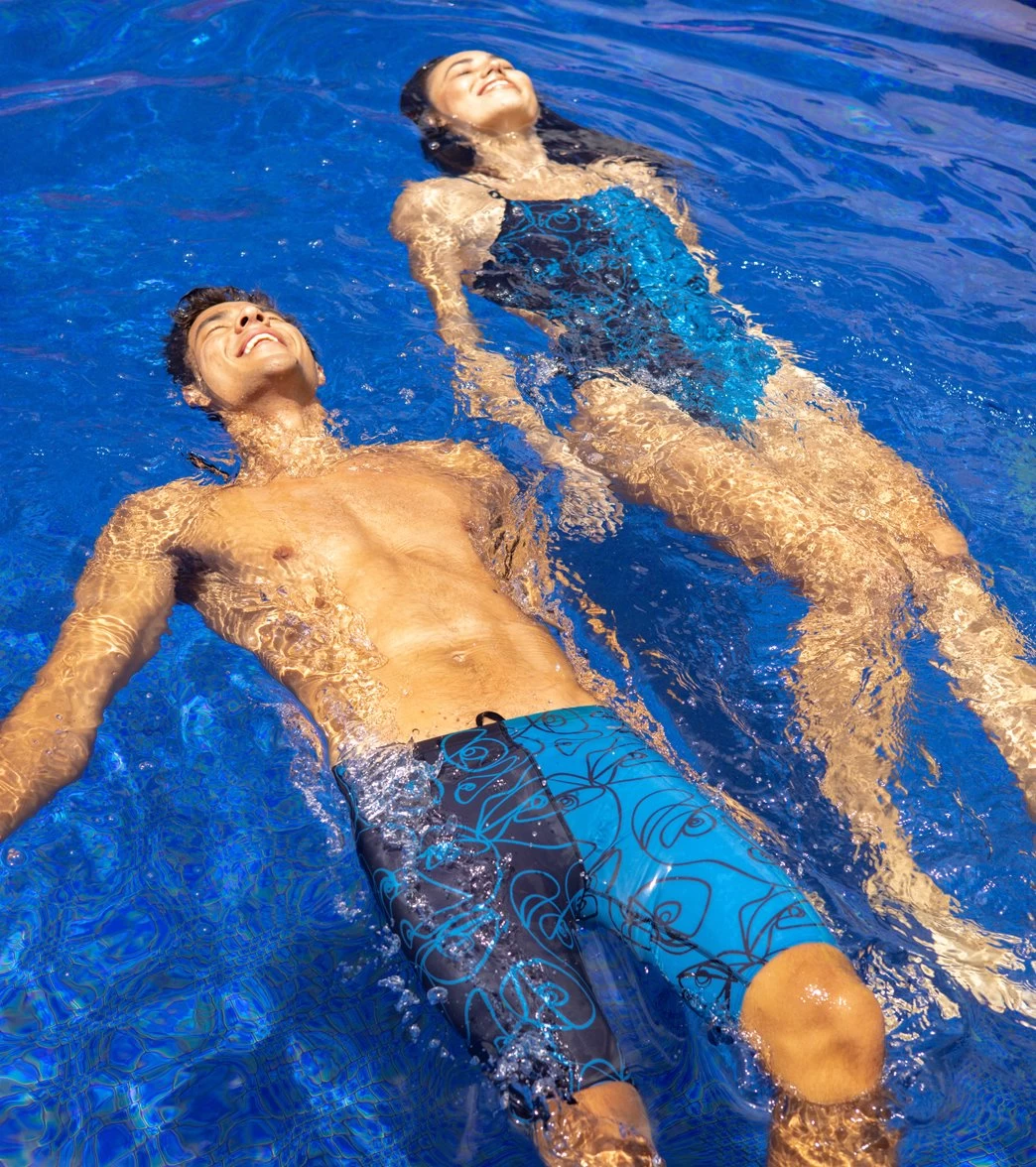 Sporti X ALILscribble Limited Edition Divide Jammer Swimsuit 2 Sporti X ALILscribble Limited Edition Divide Jammer Swimsuit - Image 2