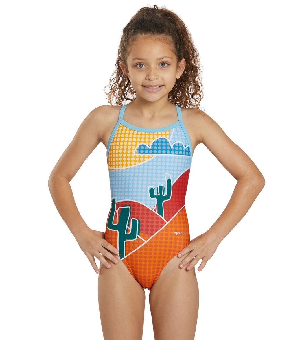 Sporti X ALILscribble Limited Edition Polka Dot Desert Thin Strap One Piece Swimsuit Youth (22-28) 1 Sporti X ALILscribble Limited Edition Polka Dot Desert Thin Strap One Piece Swimsuit Youth (22-28)