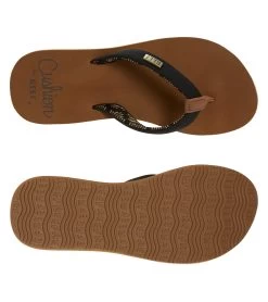Women's Reef Cushion Sands Flip Flop 7 Women's Reef Cushion Sands Flip Flop -Swimming Equipment 7343812509864 blacktan 4a