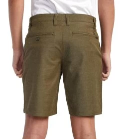 RVCA Men's Back In Hybrid 19" Short -Swimming Equipment 7368219164840 olive 3a
