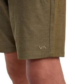 RVCA Men's Back In Hybrid 19" Short -Swimming Equipment 7368219164840 olive 8a