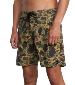 RVCA Men's Stanton Trunk 10 RVCA Men's Stanton Trunk -Swimming Equipment 7375237382312 duckcamo 4a