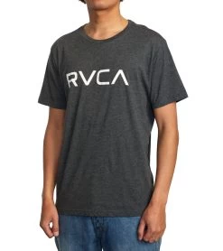 Men's Big Rvca Short Sleeve Tee -Swimming Equipment 7375241216168 black 4a