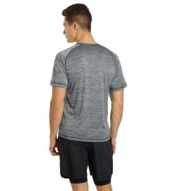 Men's S/S Hybrid II UPF 50+ Sun Shirt -Swimming Equipment 7376548561064 black 3a