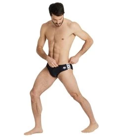 Arena Men's Icons Solid Brief Swimsuit -Swimming Equipment 7382446047400 black 3a