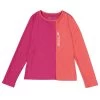 Speedo Girls' Long Sleeve Solid Blocked Logo Rashguard (Big Kid)