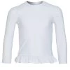 Girls' White UPF 50+ Rash Guard (Baby, Toddler, Little Kid)