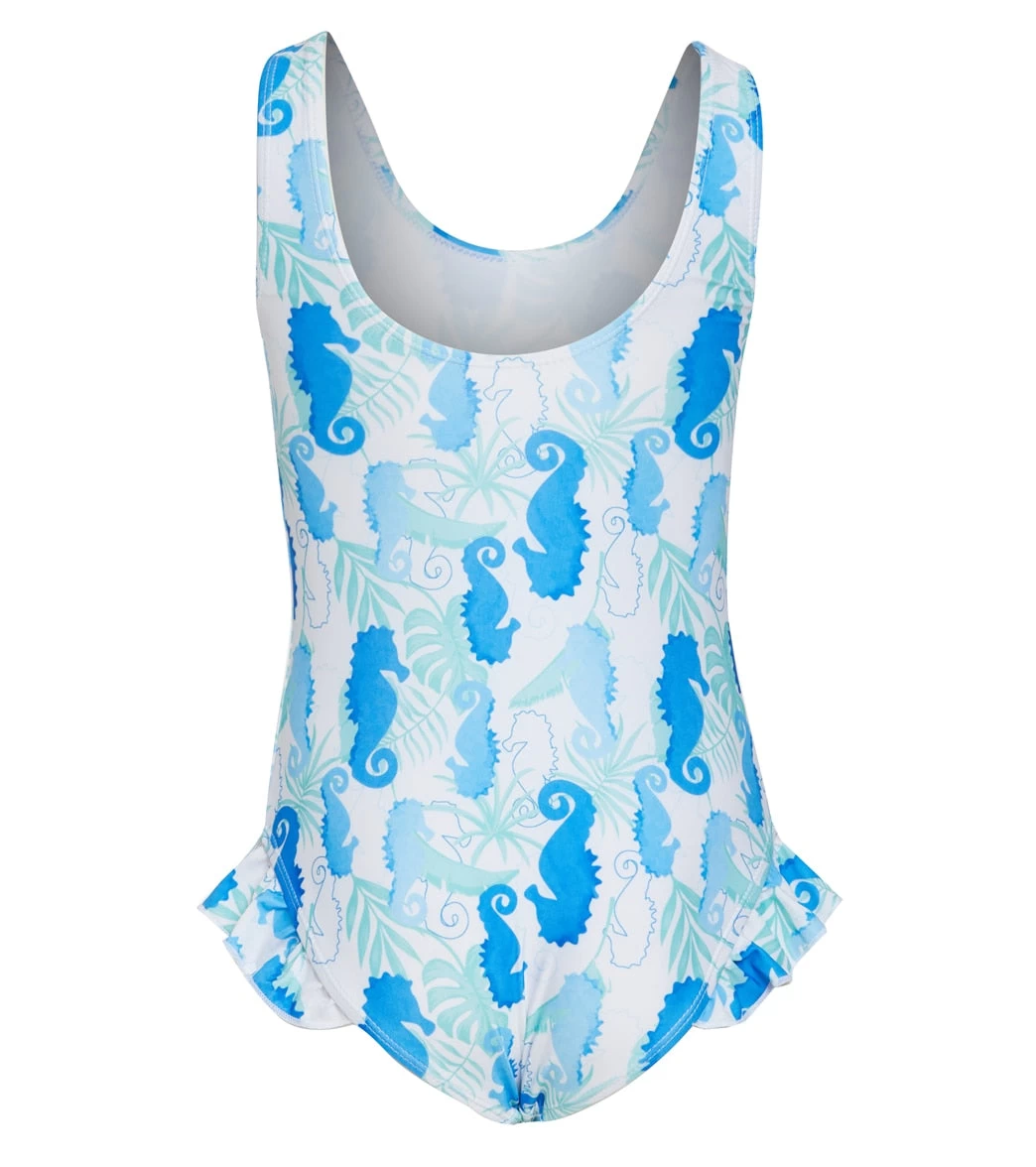 Girls' Seahorse Reef Delaney UPF 50+ Delaney One Piece Swimsuit (Baby, Toddler, Little Kid) 2 Girls' Seahorse Reef Delaney UPF 50+ Delaney One Piece Swimsuit (Baby, Toddler, Little Kid) - Image 2