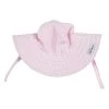 Girls' Pink Gingham Seersucker UPF 50+ Summer Splash Swim Hat
