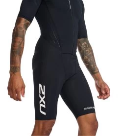 2XU Men's Aero Sleeved Trisuit 15 2XU Men's Aero Sleeved Trisuit -Swimming Equipment 7412054917288 blackwhite 8a