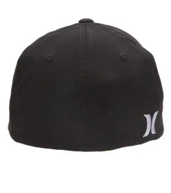 HURLEY Men's Corp Textures Hat -Swimming Equipment 7419499020456 black 3a