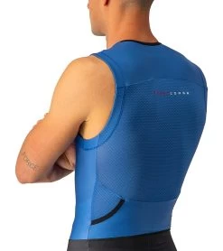 Castelli Men's Free Sanremo 2 Suit Sleeveless Tri Suit 13 Castelli Men's Free Sanremo 2 Suit Sleeveless Tri Suit -Swimming Equipment 7423877742760 cobaltblueelectriclime 6a