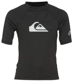 Quiksilver Boys' All Time Short Sleeve UPF 50 Rash Guard