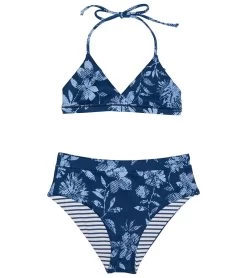 Splendid Girls' Double Dutch Reversible Wrap Two Piece Bikini Set (Big Kid)