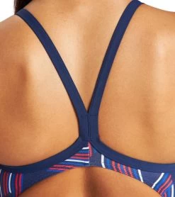 Arena Women's Puzzled Light Drop Back One Piece Swimsuit 9 Arena Women's Puzzled Light Drop Back One Piece Swimsuit -Swimming Equipment 7468250038440 navyredmulti 5a