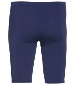 Arena Men's Solid Jammer Swimsuit 6 Arena Men's Solid Jammer Swimsuit -Swimming Equipment 7468266815656 navywhite 3a