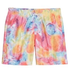 Boys' Bright Tie Dye Camp Shirt & Swim Trunks Set (Big Kid) 10 Boys' Bright Tie Dye Camp Shirt & Swim Trunks Set (Big Kid) -Swimming Equipment 7472291348648 multi 5a