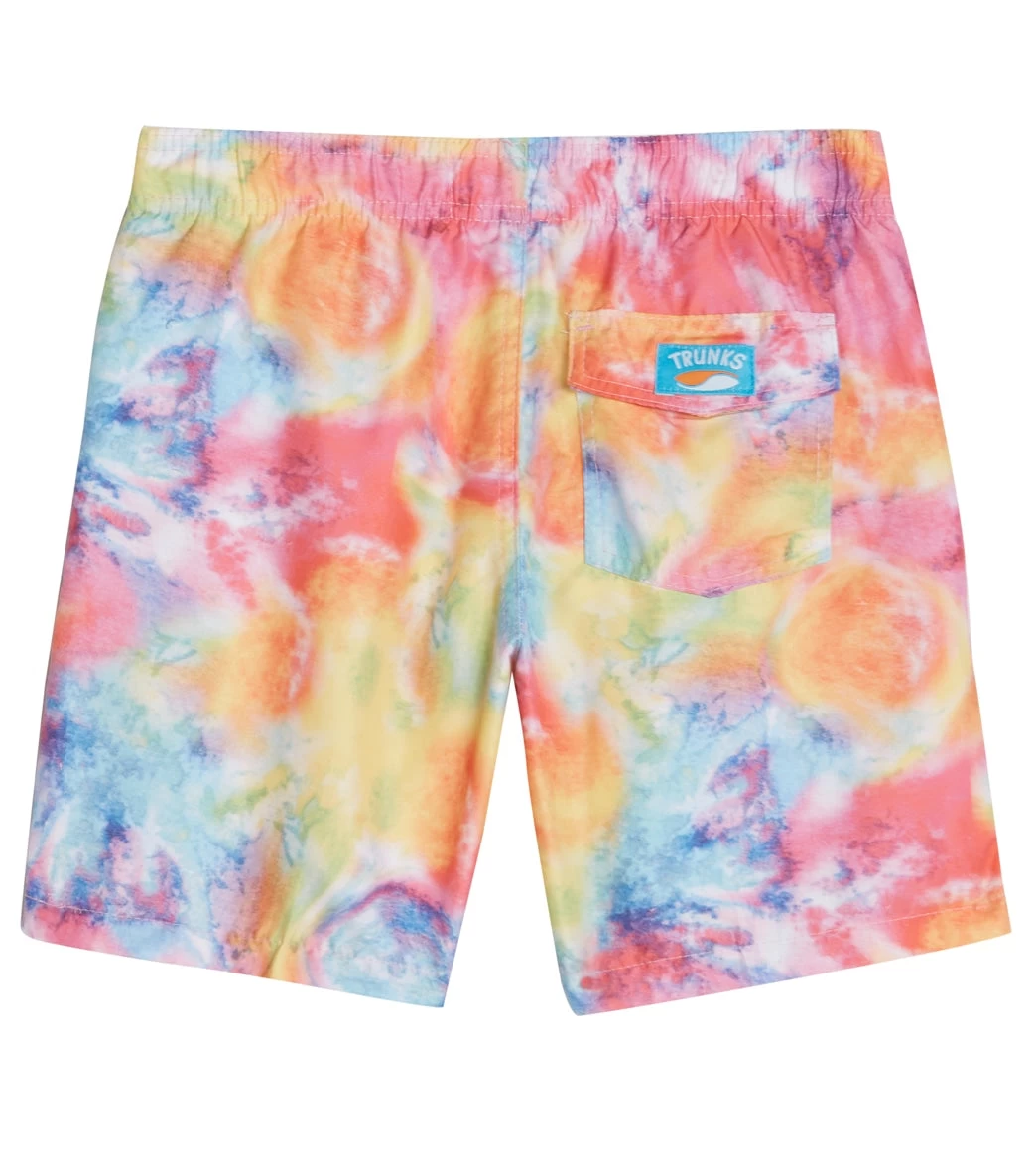 Boys' Bright Tie Dye Camp Shirt & Swim Trunks Set (Big Kid) 6 Boys' Bright Tie Dye Camp Shirt & Swim Trunks Set (Big Kid) - Image 6