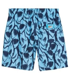 Boys' Shark Camp Shirt & Swim Trunks Set (Big Kid) -Swimming Equipment 7472291578024 marine 6a