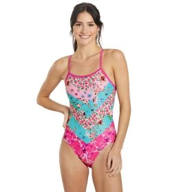 Sporti X Emma Weyant Patchwork Micro Back One Piece Swimsuit -Swimming Equipment 7474625839272 patchwork 6a