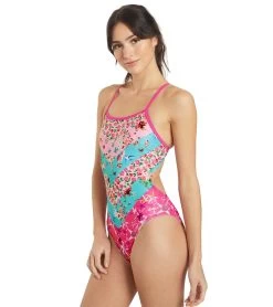Sporti X Emma Weyant Patchwork Micro Back One Piece Swimsuit -Swimming Equipment 7474625839272 patchwork 9a