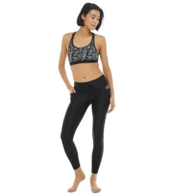 Body Glove Women's Abloom Hegemone UPF 50 Rash Guard Legging -Swimming Equipment 7484328706216 black 4a