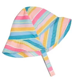 Girls' No Mondays Two Piece Short Sleeve Rashguard Set With Hat (Baby, Toddler) -Swimming Equipment 7494980108456 pink 3a