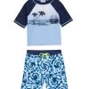 Boys' Surfer Dude Short Sleeve Rashguard Set (Baby, Toddler)