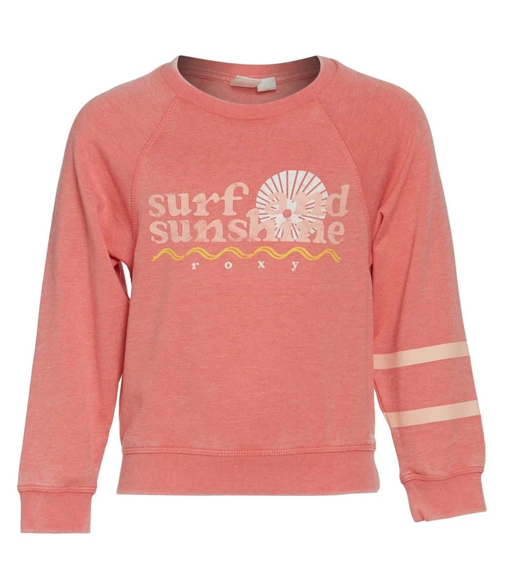 Roxy Girls' Next Plane Out Sweatshirt (Little Kid, Big Kid) 1 Roxy Girls' Next Plane Out Sweatshirt (Little Kid, Big Kid)