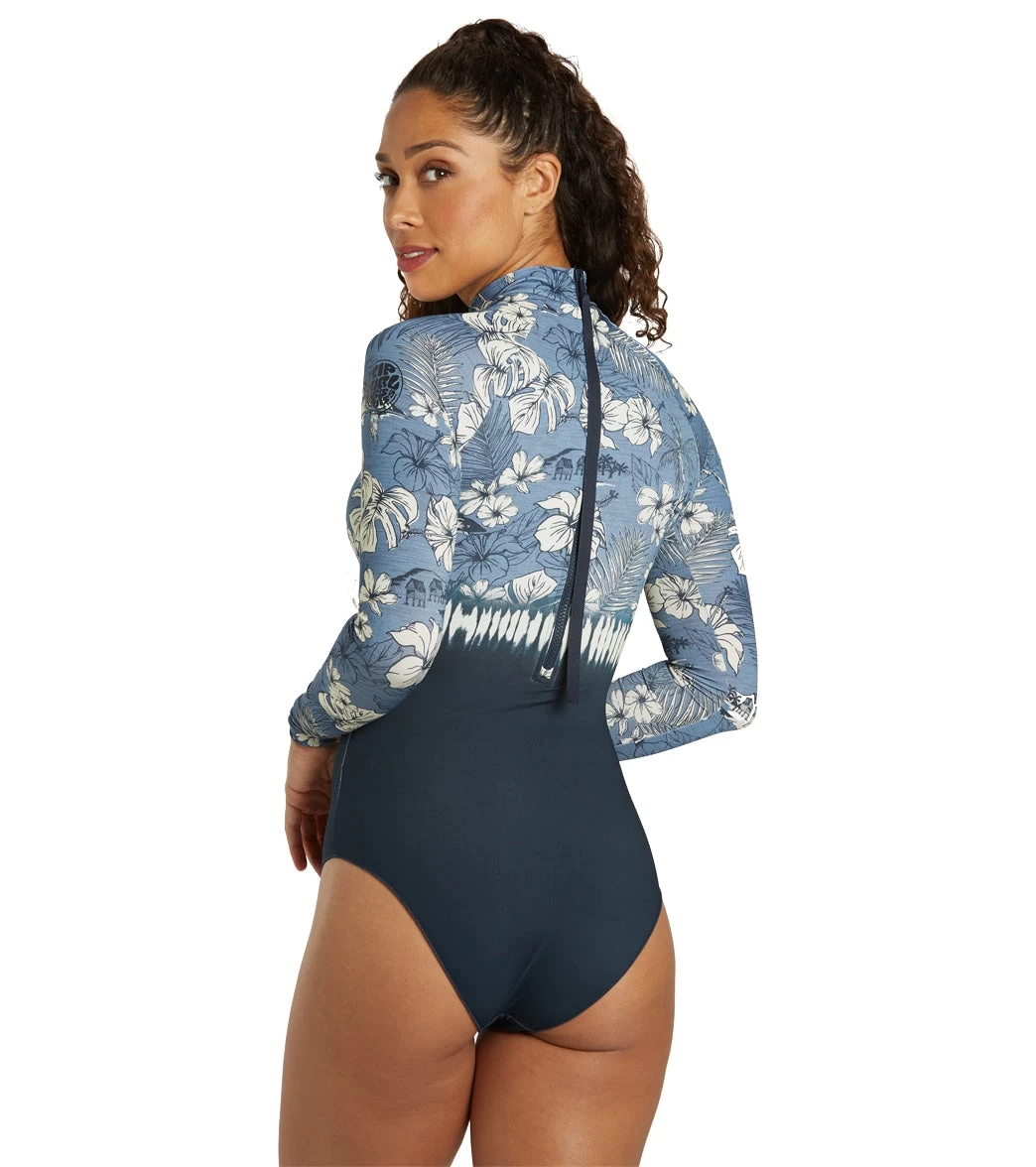 Rip Curl Women's Surf Treehouse Long Sleeve UPF 50 One Piece Swimsuit 3 Rip Curl Women's Surf Treehouse Long Sleeve UPF 50 One Piece Swimsuit - Image 3