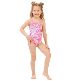 Girls' Confetti One Piece Swimsuit (Toddler, Little Kid) -Swimming Equipment 7508555169960 confetti 3a