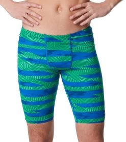 Speedo Men's Contort Stripes Jammer Swimsuit