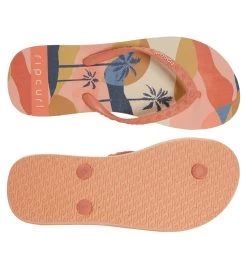 Rip Curl Girls' Melting Waves Girl Flip Flop (Big Kid) -Swimming Equipment 7510450438312 lightpink 4a