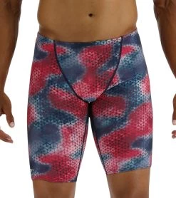 TYR Men's Starhex Jammer Swimsuit -Swimming Equipment 7539490259112 redmulti 3a
