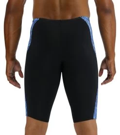 TYR Men's Atolla Blade Jammer Swimsuit 8 TYR Men's Atolla Blade Jammer Swimsuit -Swimming Equipment 7539503399080 blue 3a