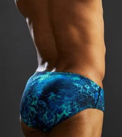 TYR Men's Diploria Racer Brief Swimsuit -Swimming Equipment 7539511066792 bluegreen 10a