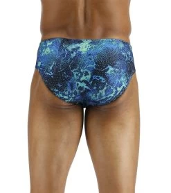 TYR Men's Diploria Racer Brief Swimsuit -Swimming Equipment 7539511066792 bluegreen 3a
