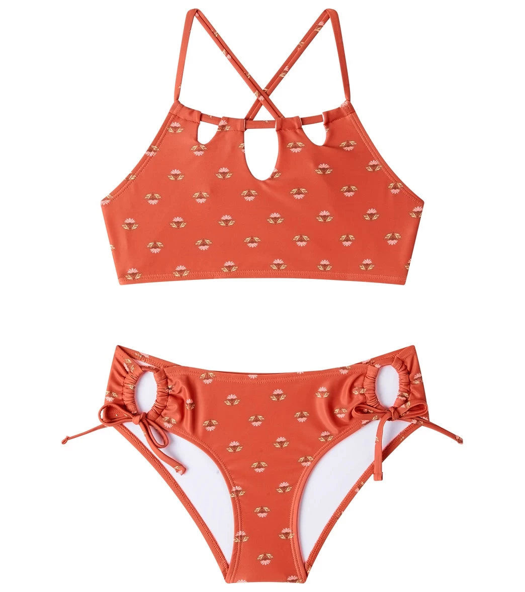 Seafolly Girls' Papillon Two Piece Halter Bikini Set (Big Kid) 1 Seafolly Girls' Papillon Two Piece Halter Bikini Set (Big Kid)