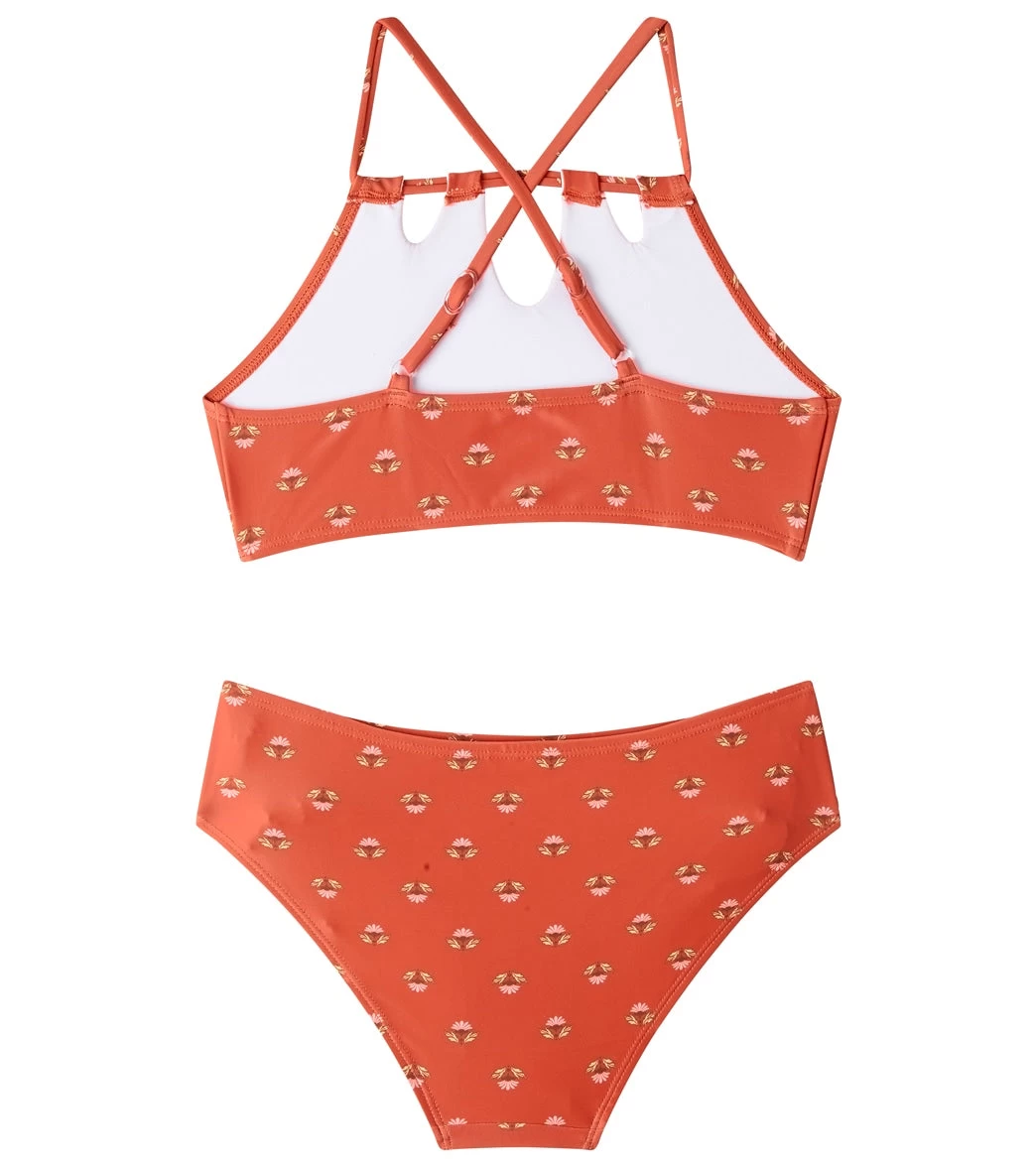 Seafolly Girls' Papillon Two Piece Halter Bikini Set (Big Kid) 2 Seafolly Girls' Papillon Two Piece Halter Bikini Set (Big Kid) - Image 2