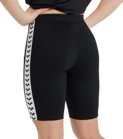 Arena Unisex Icons Caren Biking Short -Swimming Equipment 7577682477224 blackwhiteblack 4a