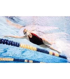 Piped Splice Wide Strap One Piece Swimsuit -Swimming Equipment 7595815272616 blackmaroon 5a