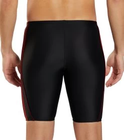 Piped Splice Swim Jammer Swimsuit 16 Piped Splice Swim Jammer Swimsuit -Swimming Equipment 7595831328936 blackmaroon 7a